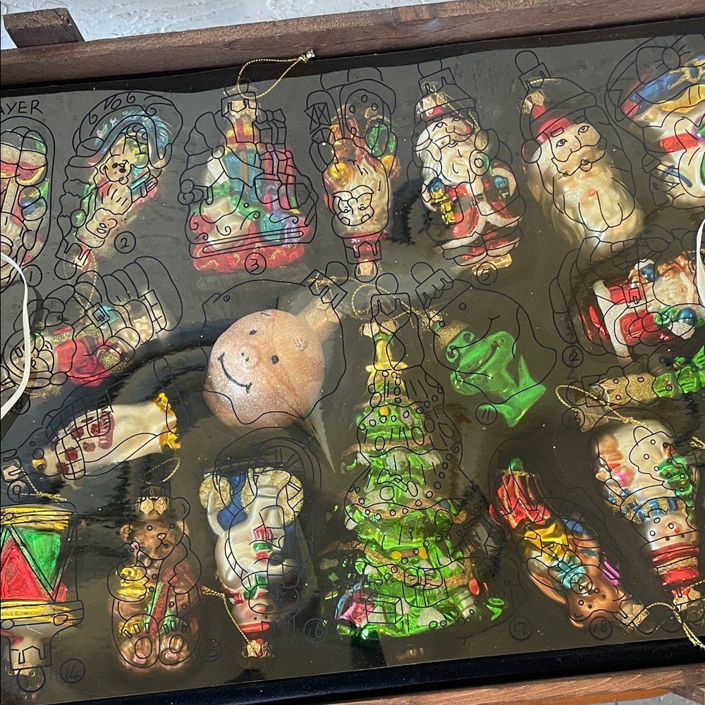 Thomas Pacconi blown glass Christmas Ornaments Set